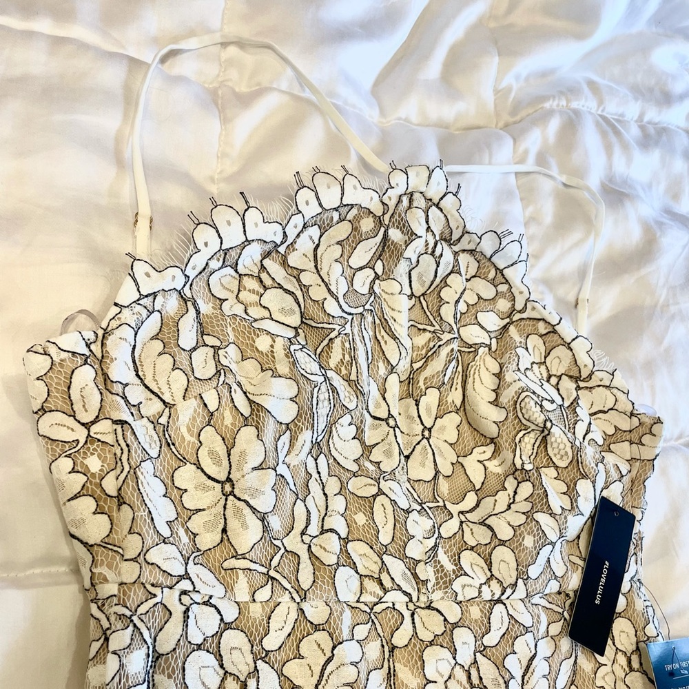 Lulu’s white & black mini dress